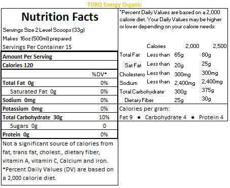 Organic Flavorless Energy Drink - 500g Pouch