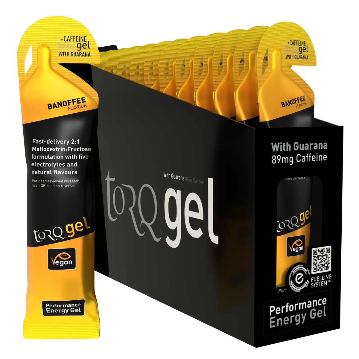 TORQ Caffeinated Gel | The best energy gel for endurance athletes