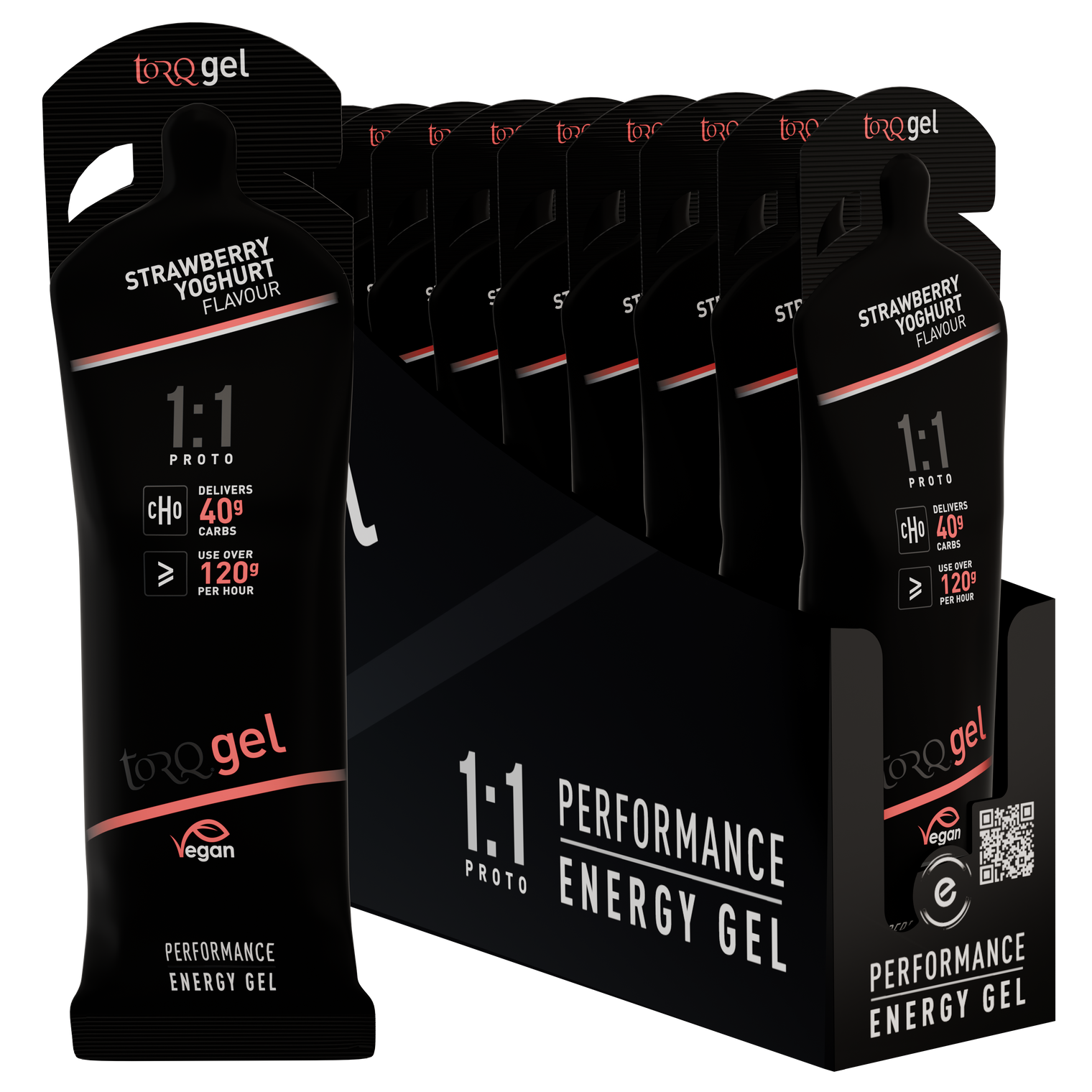 1:1 Proto Strawberry Yogurt Energy Gel - Box of 12